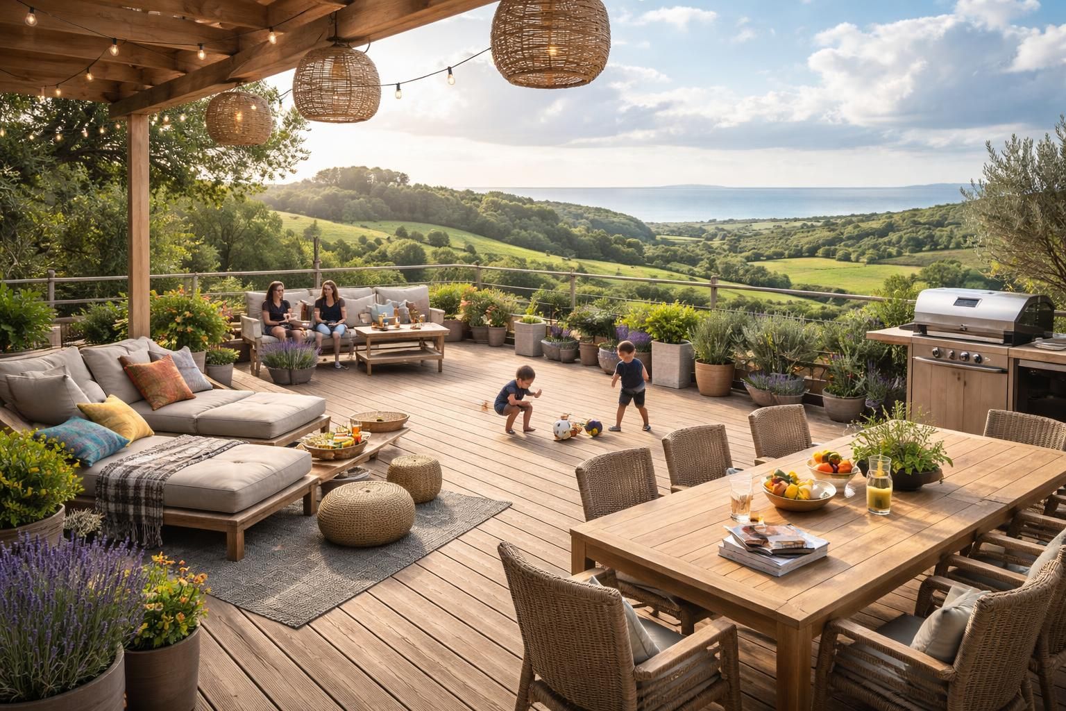 découvrez comment aménager une terrasse panoramique en normandie pour profiter pleinement de vos week-ends en famille, avec une vue imprenable et un espace convivial.